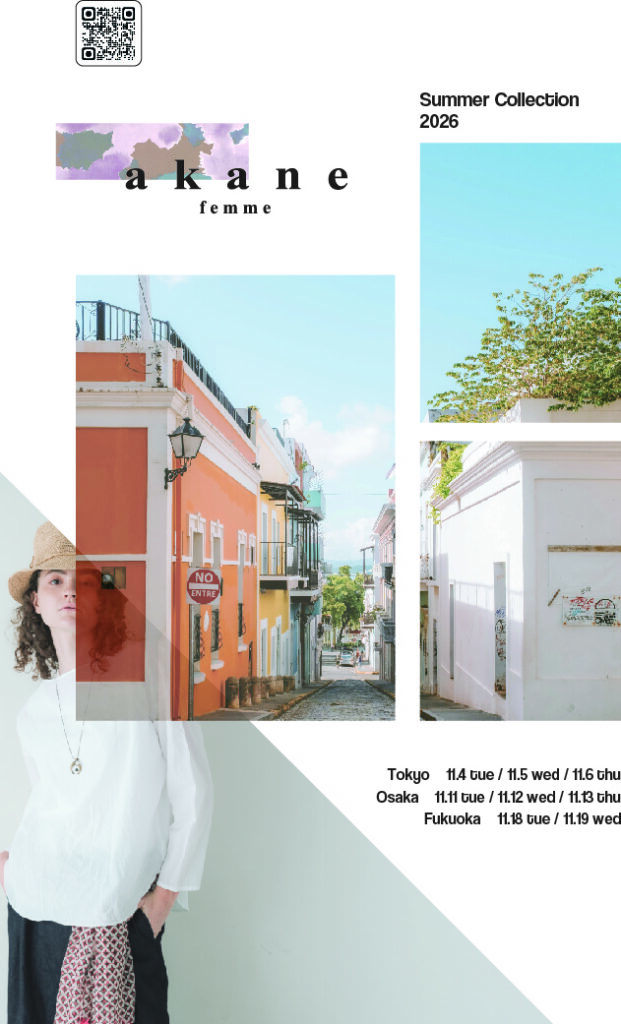 【展示会のお知らせ】akane 2026 SUMMER EXHIBITION