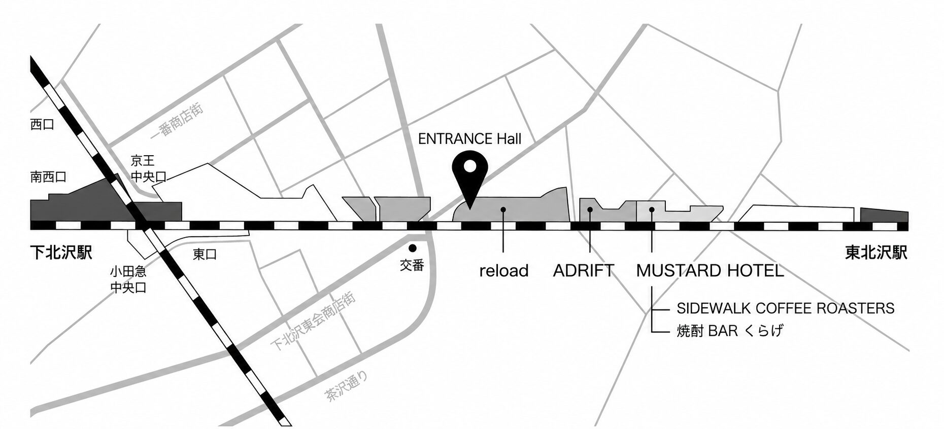 下北沢reload POPUP STORE 会場マップ